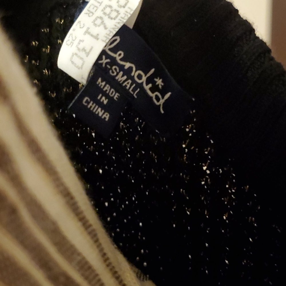 Anthro Splendid Sheridan Lurex Pullover Sweater - Picture 6 of 6
